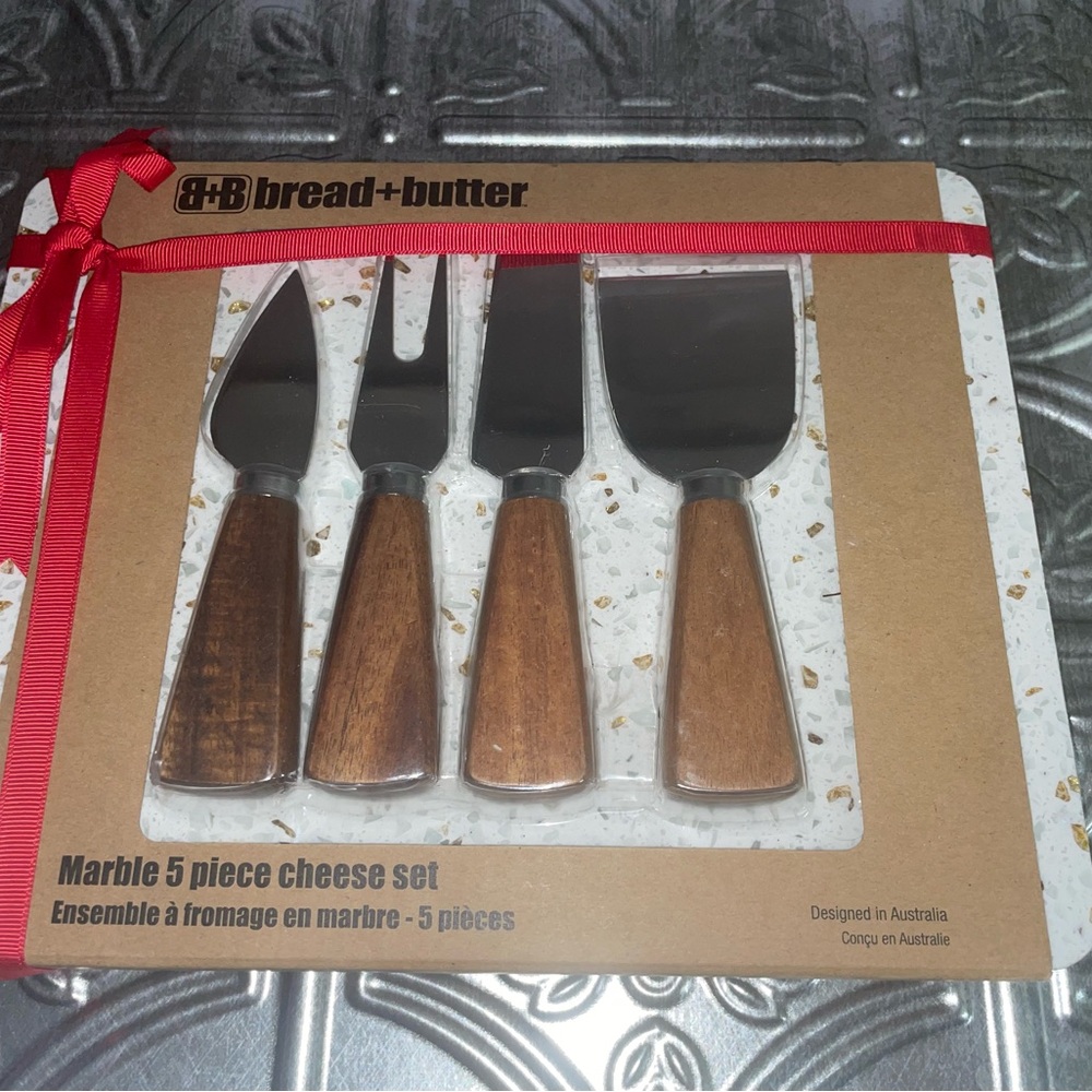 Bread + Butter Marble 5 piece Cheese Set